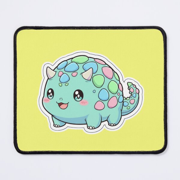 Item preview, Kawaii Pastel Dinosaur Sticker Adorable Chibi Ankylosaurus Aesthetic Colorful Dino Design for Kids and Teens designed and sold by bvdesignart.