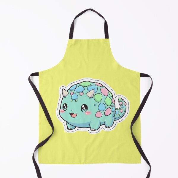 Item preview, Kawaii Pastel Dinosaur Sticker Adorable Chibi Ankylosaurus Aesthetic Colorful Dino Design for Kids and Teens designed and sold by bvdesignart.
