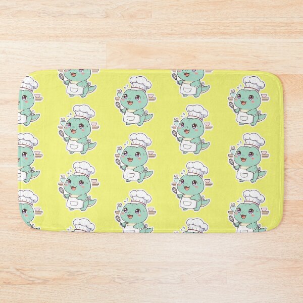 Item preview, Adorable Kawaii Baby Dino Chef Holding Whisk Cute Mint Green Dinosaur Baker for Foodies and Baking Lovers Sticker designed and sold by bvdesignart.