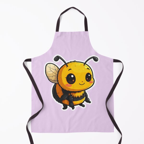 Item preview, Fluffy Chibi Bee Sticker Cute Kawaii Bumblebee Art Gift designed and sold by PuffyInk.