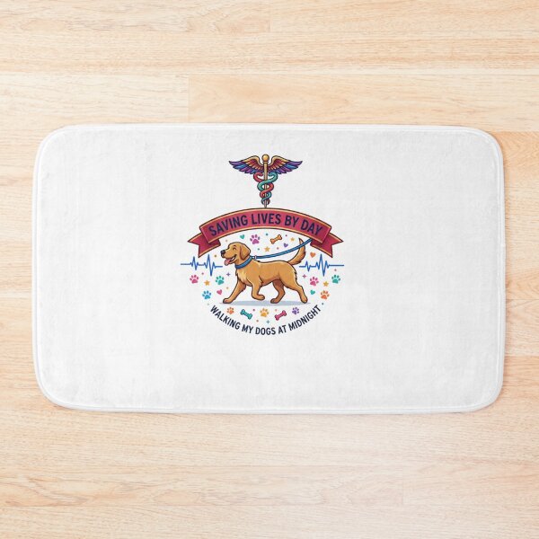 Item preview, Nurse by Day, Dog Mom by Night designed and sold by Vivid Trace.