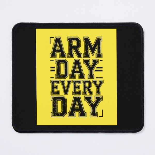 Item preview, Arm Day Every Day – Funny Gym Motivation Design for Fitness Lovers designed and sold by Sparkofart07.