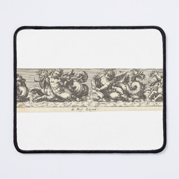 Item preview, Sea Monsters Frieze | Nautical designed and sold by GammaRay.