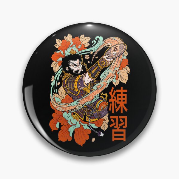 Item preview, Disc Golf Player Samurai Funny Practice Kanji Vintage designed and sold by GrandeDuc.