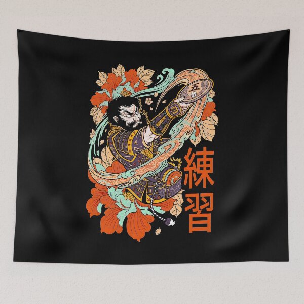 Item preview, Disc Golf Player Samurai Funny Practice Kanji Vintage designed and sold by GrandeDuc.