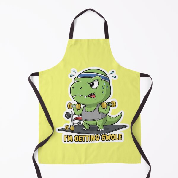 Item preview, Funny Dinosaur T Rex Getting Swole Fitness Gym Motivation Workout Pun designed and sold by bvdesignart.