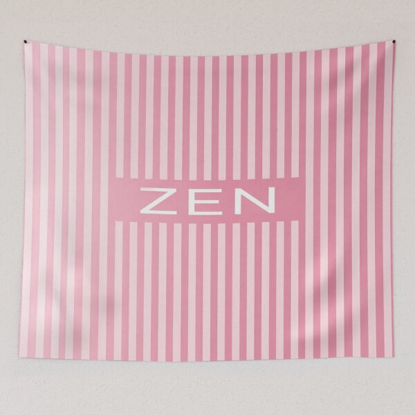 Item preview, Minimal Zen Text Design, Pink Aesthetic Stripes, Soft Calm Typography, Modern Minimal Style designed and sold by TheSlowShore.