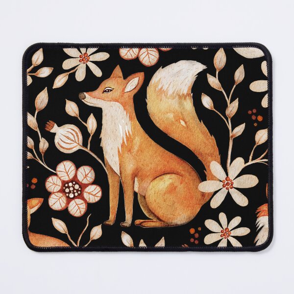 Item preview, Foxes on Black designed and sold by The Painted Lamb.