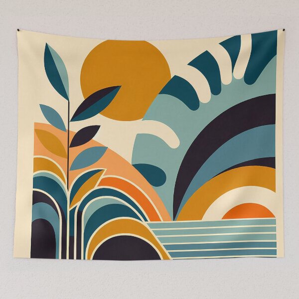 Item preview, Abstract Botanical Sun Shapes designed and sold by InkSmithery.