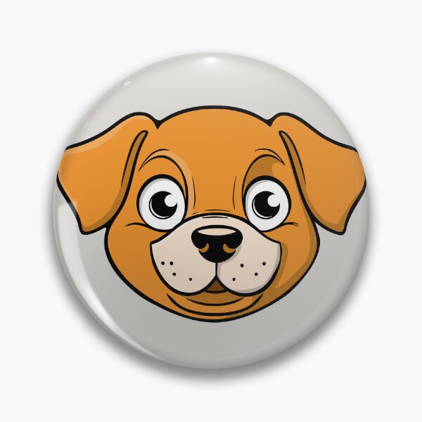 Item preview, Funny illustration of the head of a cute and happy dog  designed and sold by Stef Ringoot, cartoons and illustrations.