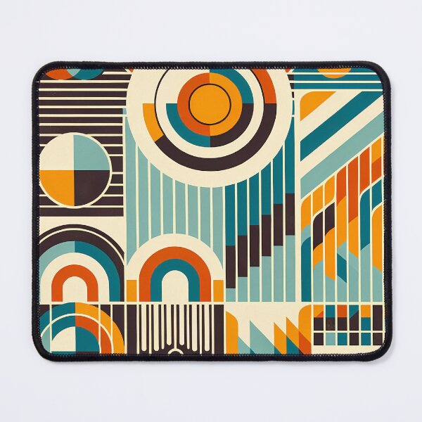Item preview, Retro Geometric Circles and Stripes Composition designed and sold by InkSmithery.