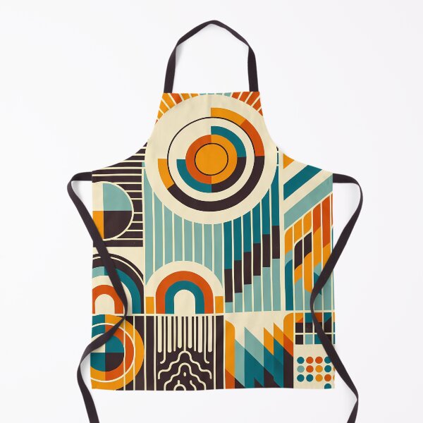 Item preview, Retro Geometric Circles and Stripes Composition designed and sold by InkSmithery.