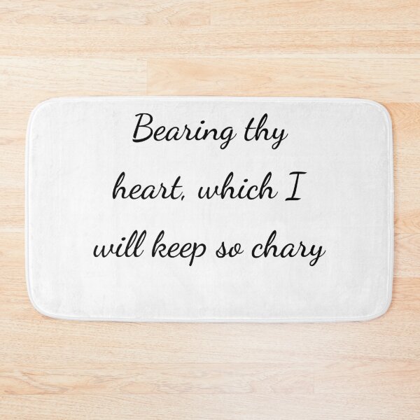 Item preview, "Bearing thy heart, which I will keep so chary" - handwriting black designed and sold by ariksworld.