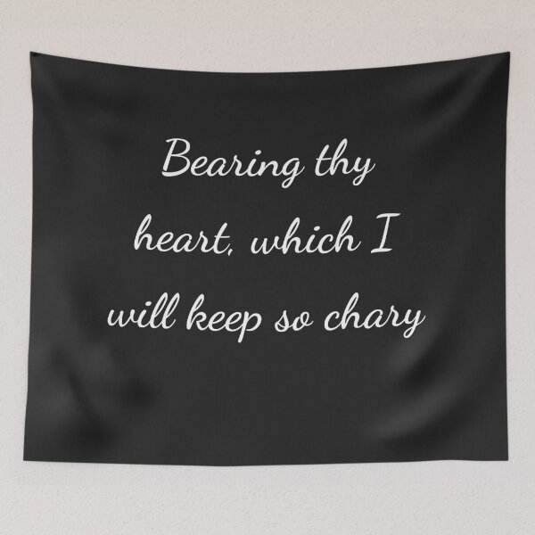 Item preview, "Bearing thy heart, which I will keep so chary" - handwriting white designed and sold by ariksworld.