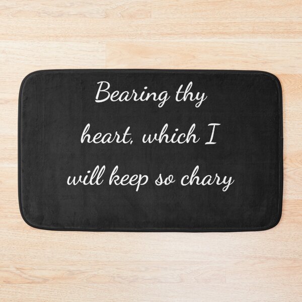 Item preview, "Bearing thy heart, which I will keep so chary" - handwriting white designed and sold by ariksworld.