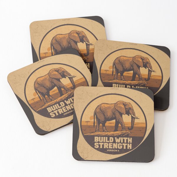 Item preview, Architect Resilience Build With Strength Elephant Industrial Emblem Print designed and sold by SavannaStrikes.