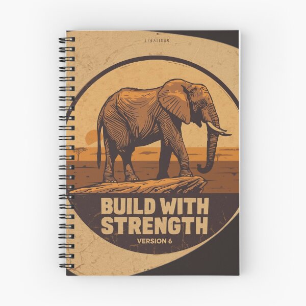 Item preview, Architect Resilience Build With Strength Elephant Industrial Emblem Print designed and sold by SavannaStrikes.