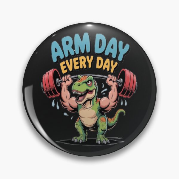 Item preview, Arm Day Every Day – Funny Gym Motivation Design for Fitness Lovers designed and sold by Sparkofart07.