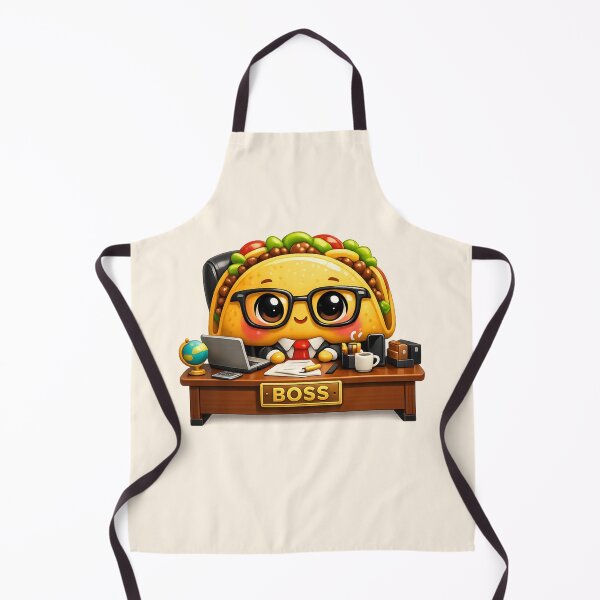 Item preview, Cute Taco Boss CEO Cartoon | Kawaii Food Character Office Desk 3D Illustration designed and sold by Moons Studio.