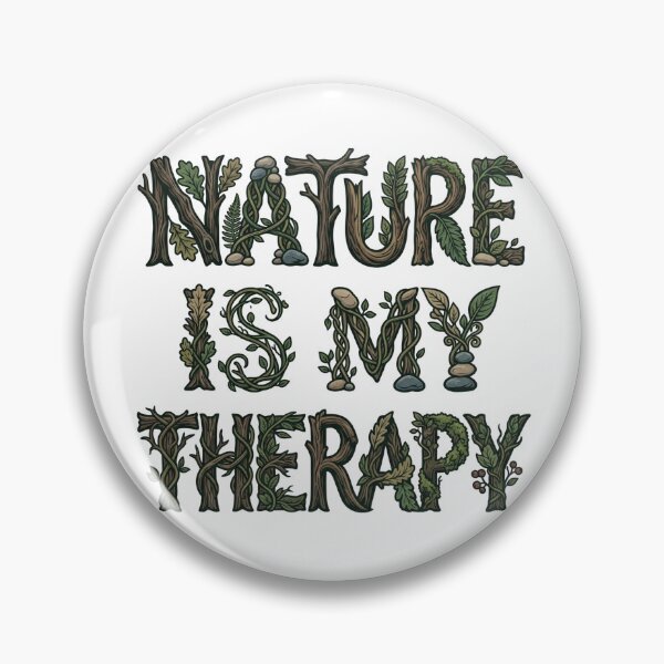 Item preview, Nature Is My Therapy Woodland Typography 24 designed and sold by cj-digital.