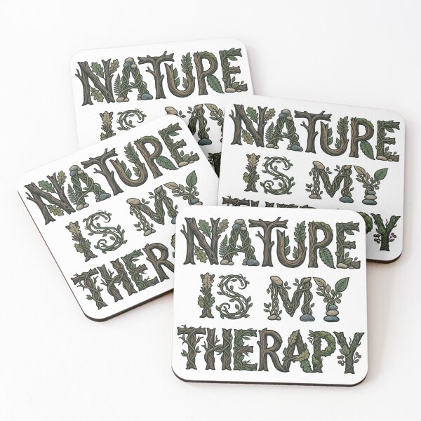 Item preview, Nature Is My Therapy Woodland Typography 24 designed and sold by cj-digital.
