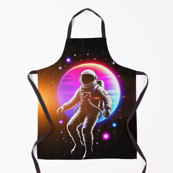 Item preview, Retro Synthwave Astronaut Space Neon Art Print designed and sold by Sky-bully.