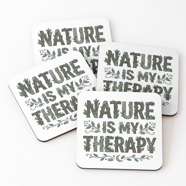 Item preview, Nature Is My Therapy Woodland Typography 25 designed and sold by cj-digital.