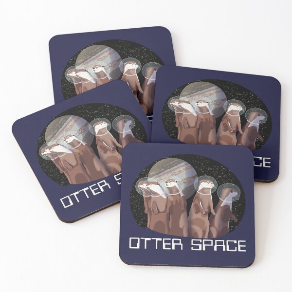 Item preview, Otter Space Scape With Text designed and sold by Ivorycrow.