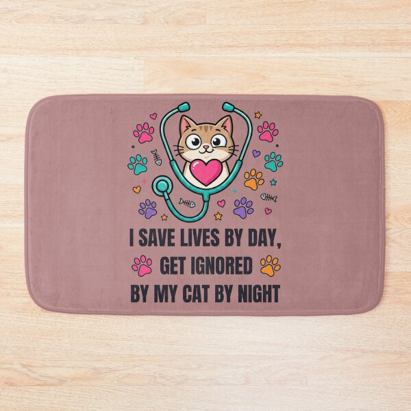 Item preview, Funny Nurse Cat Mom T-Shirt  designed and sold by Vivid Trace.