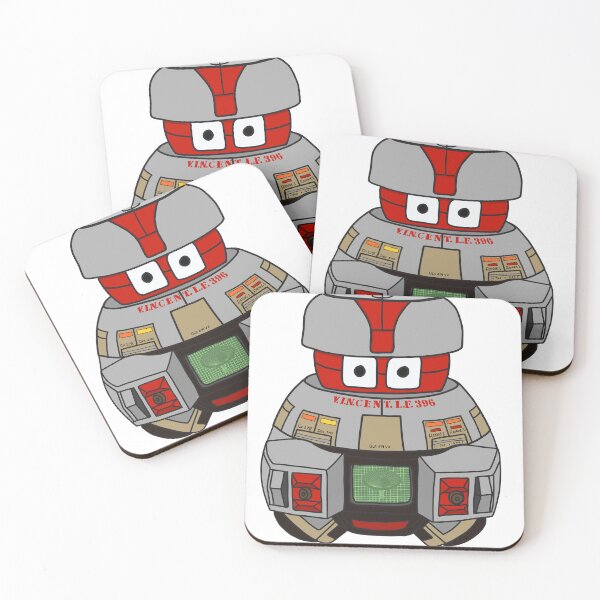 Item preview, Cute Retro Sci-Fi Robot Sticker | Vintage Space Droid Cartoon Decal designed and sold by MAF_Merch.