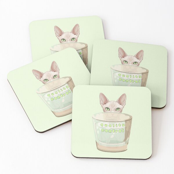 Item preview, Sphynx Cat Quality Control | Funny Cat Sticker & Design designed and sold by Melo&Mia.