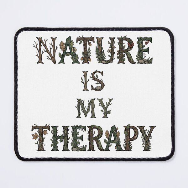 Item preview, Nature Is My Therapy Woodland Typography 27 designed and sold by cj-digital.