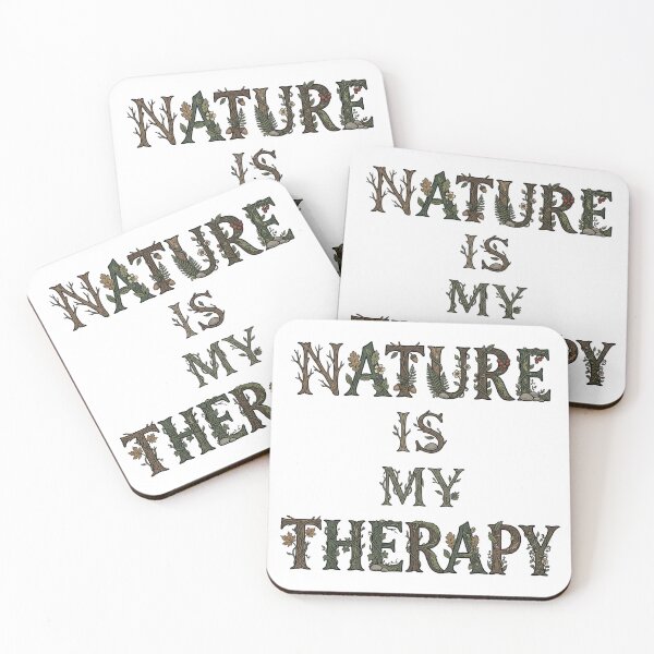 Item preview, Nature Is My Therapy Woodland Typography 27 designed and sold by cj-digital.