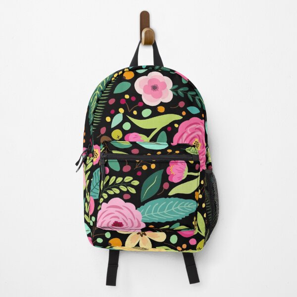 Item preview, Bright Floral on Black designed and sold by The Painted Lamb.