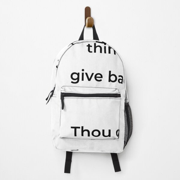 Item preview, "Thou gav'st me thine, not to give back again." - print black designed and sold by ariksworld.