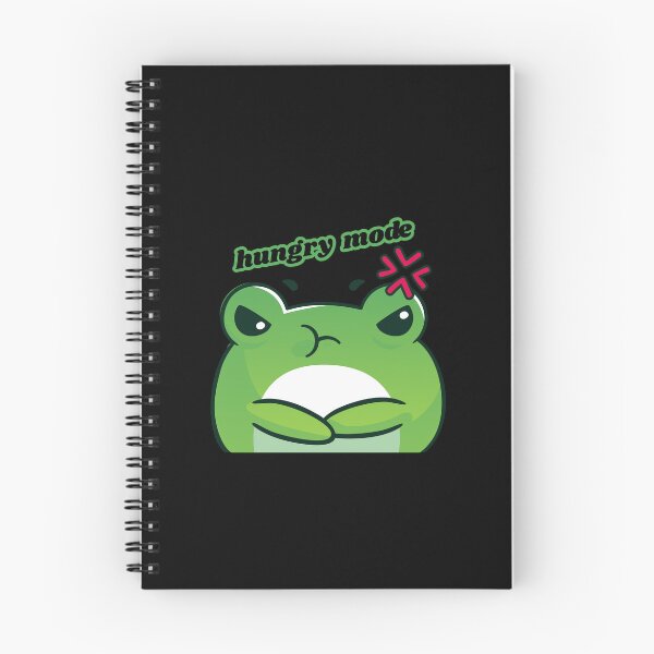 Item preview, Digital drawing of an adorable hungry frog designed and sold by geekmania48.