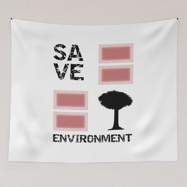 Item preview, Save environment eco friendly nature awareness design designed and sold by PixelParinda.