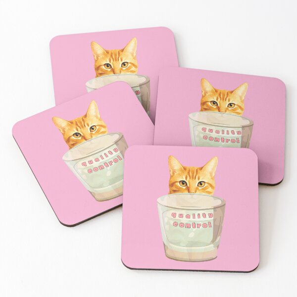 Item preview, Orange Cat — Quality Control | Funny Cat Sticker & Design designed and sold by Melo&Mia.