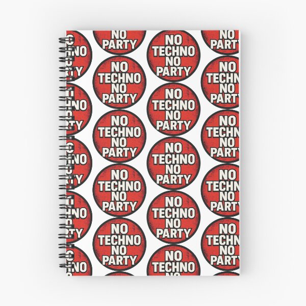 Item preview, No Techno No Party – Techno Rave Statement Design designed and sold by |TRSSHOP|.