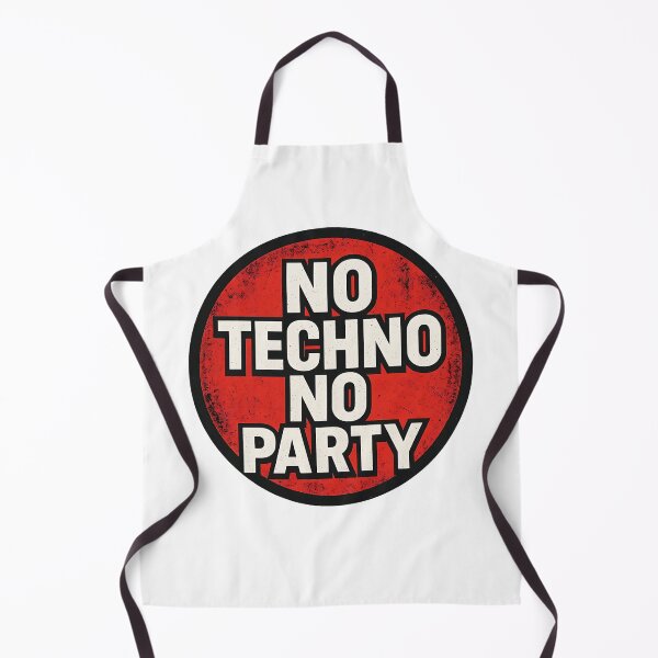 Artikelvorschau, Kein Techno, keine Party – Techno-Rave-Statement-Design entworfen und verkauft von |TRSSHOP|.