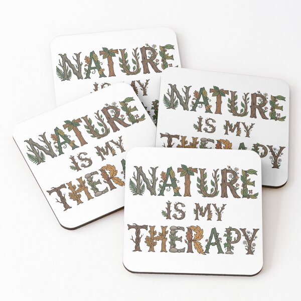 Item preview, Nature Is My Therapy Woodland Typography 28 designed and sold by cj-digital.