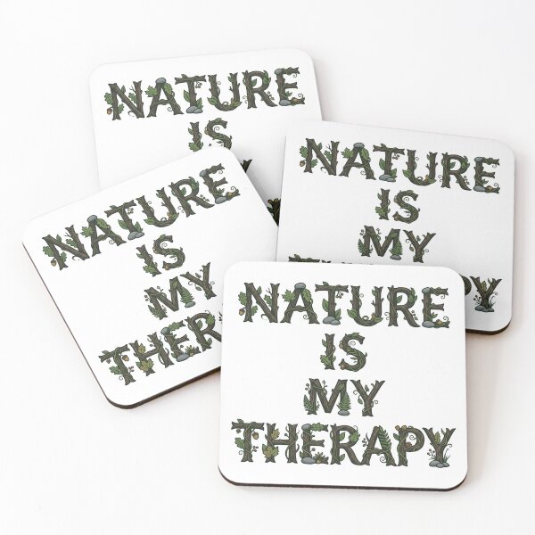Item preview, Nature Is My Therapy Woodland Typography 30 designed and sold by cj-digital.
