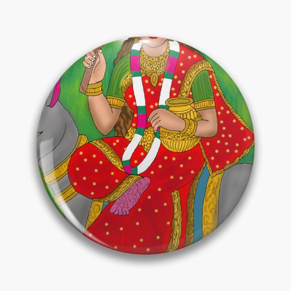Item preview, Goddess Sheetla Artwork – Hindu Healing Deity Spiritual Illustration designed and sold by Harshit_Digital_Arts.