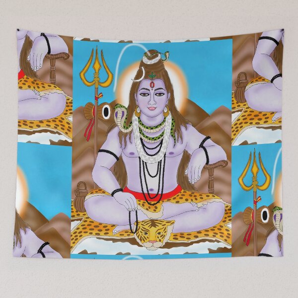 Item preview, Shiva Divine Artwork – Cosmic Hindu God Spiritual Illustration designed and sold by Harshit_Digital_Arts.
