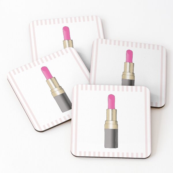 Item preview, Pink Lipstick Art  – Makeup Lover Gift & Vanity Decor designed and sold by LLilyArt.