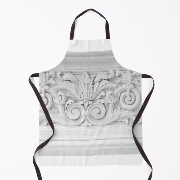 Item preview, Ornate White Plaster Relief Architectural Ornament Detail With Scrollwork and Acanthus Motif On Wall designed and sold by Nmallia.