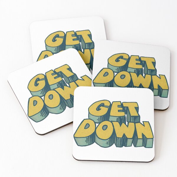 Item preview, Get Down / 70s Style Aesthetic Typography  designed and sold by eileennamir.
