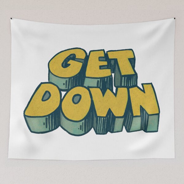 Item preview, Get Down / 70s Style Aesthetic Typography  designed and sold by eileennamir.