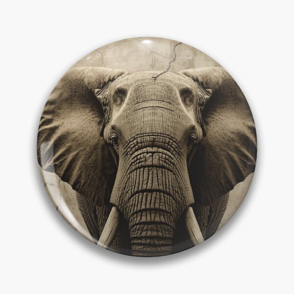 Item preview, Founder Resilience Build To Ensure Elephant Industrial Sepia Art designed and sold by SavannaStrikes.