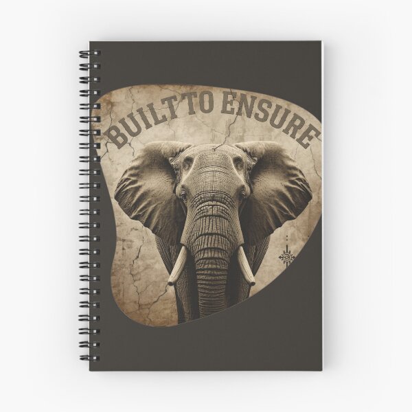 Item preview, Founder Resilience Build To Ensure Elephant Industrial Sepia Art designed and sold by SavannaStrikes.